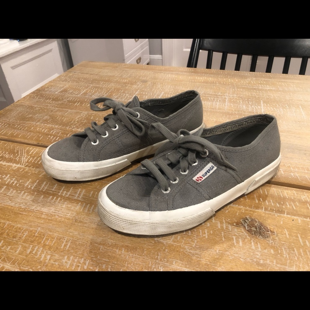Superga Women’s Canvas Gray Sneakers Size 7